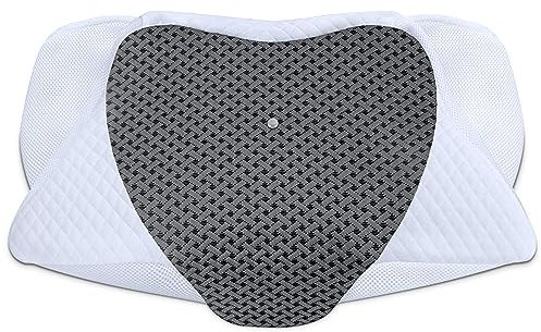 SAHEYER Kissenbezug, Hautfreundlicher Baumwoll-Kissenbezug Weicher bequemer Kissen Bezug für 60 x 35.5 x 10/13CM Ergonomisches Nackenkissen Waschbarer Kissenbezug mit glattem Reißverschluss