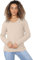 STAR FASHION Ladies Long Sleeve All Over Cable Soft Knitted Jumper Womens V Neck Winter Wear Jumper Sweater Casual Top UK Size Stone 12 to 14