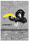 Wandtattoo, 29,70 x 42,00 cm, Banksy Affe Banane Nr. H5655Z_NS1A3