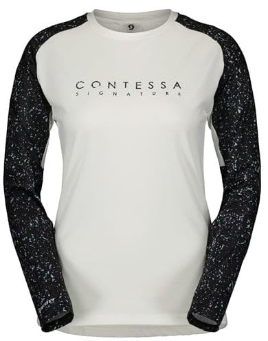 SCOTT Trail Contessa Signature Damen Fahrrad Trikot lang weiß 2024: Größe: XL (44/46)