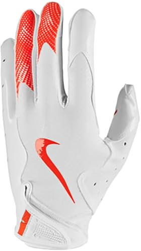 Nike Vapor Jet 8.0 Fußballhandschuhe, Weiß | Orange, Größe M