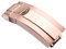 XJBCOD YIYOUU Uhren-Schränke, die mit Rolex kompatibel sind Daytona Submariner. Yacht-Master-Watch-Zubehör 16mm Edelstahl-Feinabstimmungs-Pull-Knopf-Schnalle(Color:Rose Gold)