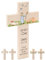Bärenfreunde - Personalisiertes Taufkreuz mit hochwertigem Spezial-Druck aus massivem Buchenholz - Taufe Geschenk - Holzkreuz Taufe (Hirte Schafe)
