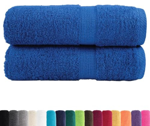 vidaXL Premium Gästetücher SOLUND 2 STK. Blau 30x50 cm 600 g/m²