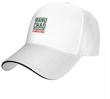 COSIUOS Basecap Manu Chao Clandestino Logo Baseball Cap Anime Kindermütze Schaumstoff Partymütze Neu Mütze Junge Kind Damen