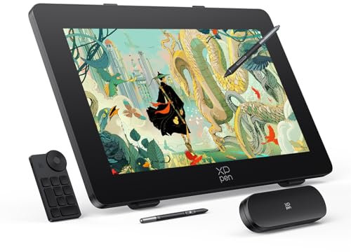 XPPen Artist Pro 24 (Gen 2) Zeichentablett mit weltweit erstem 165Hz Bildwiederholrate, 23 Zoll 2,5K QHD volllaminierter Bildschirm, professionelles Grafikstift-Display mit Dual-Stift für Windows PC,