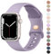 Strap for Apple Watch Straps 42mm 41mm 40mm 38mm for Women Men, Soft Silicone Sport Band for iWatch Series 10 9 8 7 SE 6 5 4 3 2 1 Ultra (Lavender Grey,38mm/40mm/41mm/42mm(Series 10))