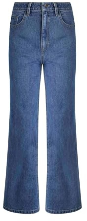 Weird Fish Corine Wide Leg Denim Jeans