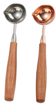 Cabilock 2stücke Edelstahl Messlöffel Mit Holzgriff Für Kaffee Milchpulver Und Gewürze Langlebig Lebensmittelecht Mit Langem Griff Für Einfache Dosierung Küche
