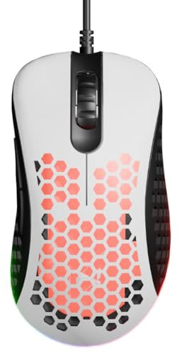 Nyfter - Nyf C24 Wired Gaming Mouse PC Maus mit Kabel RGB Ultra-Lightweight 63g 16.000 DPI 1.8m Paracord-Kabel für Starke Performance im Gameplay