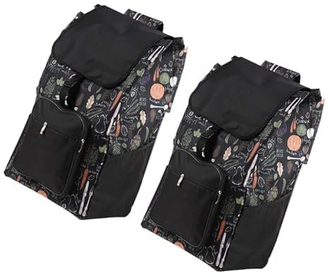 YUZDNM 48L Wiederverwendbare Ersatztasche - Einkaufstasche Shopping Trolley Ersatztasche, Oxford Stoff Einkaufshandwagen Ersatztasche, Wiederverwendbare Einkaufstrolley Ersatztasche(2pcs)