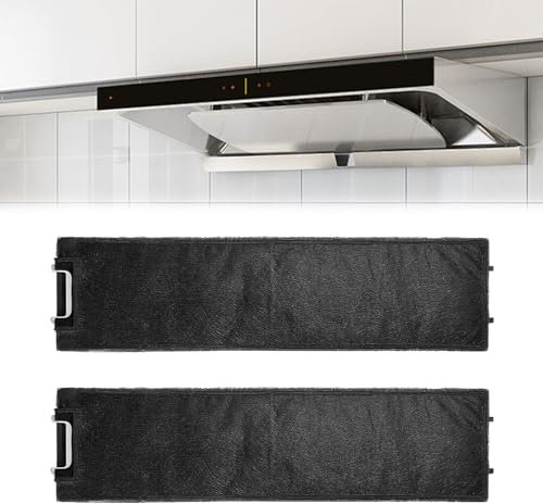 2er Aktivkohlefilter dunstabzugshaube Filter für Miele DKF13-1 DKF13 und 6485741, Geruchsfilter mit Aktivkohle, Aktivkohlefilter Dunstabzugshaube Ersatz für Miele DA3366 DA3466 DA3496 DA3XXX