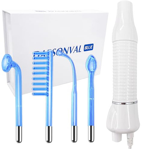 High Frequency Stick Face, 4 Neon Argon High Frequency HF Rod Device Portable, Portable High Frequency Skin Tightening Acne Spot Wrinkle Remover Puffy Eyes, Body Care, Face Massager