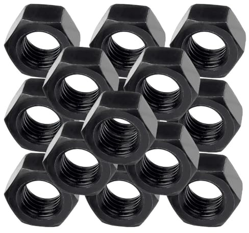 Sechskantschrauben aus Kohlenstoffstahl der Güteklasse 10.9 mit feinen schwarzen Zähnen,M10*1.25 20pcs