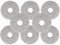 8pcs Rechange Serpillières Compatible avec Roborock Q Revo/Qrevo MaxV/Qrevo Master/Qrevo Slim/Qrevo Pro/Qrevo S