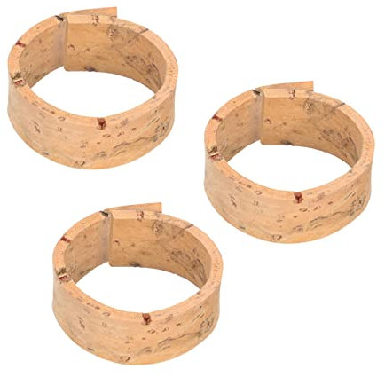 OFFIGAM 3 Stück Klarinettenhals Korkplatten Kork Ersatz Für Klarinette Rutschfester Bläser Pad Für Instrumentenschutz Und Komfortables Spielen