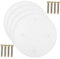 DIYEAH 4pcs Round Ceiling Blank Covers Plate for Electrical Box Wall Easy Installation Seamless Design for Home Office Decor