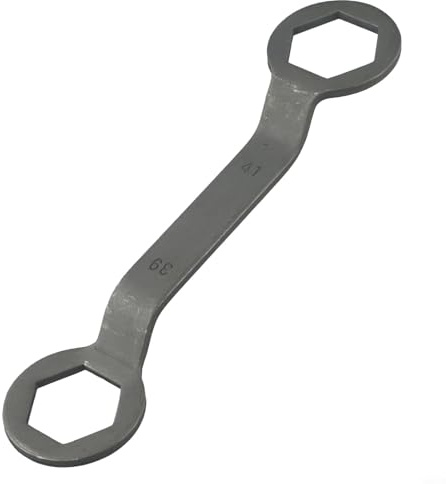 39mm 41mm Double Head Pulley Hex Nut Clutch Removal Wrench, Steel Scooter Clutch Tool for GY6 125cc Engine, Motorcycle Pulley Spanner and Variator Removal Tool for Moped Repair