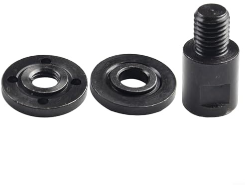 Zilimontt Winkelschleifer Adapter Konverter und Platte Set, für M14 auf M10 & M10 auf für M14, 3-teiliges Metallwerkzeug für Polierpads, Trennscheiben, Säge, kompatibel mit Winkel(M10To für M14-Set)