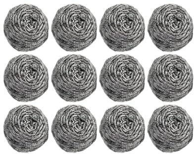 Edelstahl-Scheuerschwamm, 30 Stück, Edelstahl-Schrubber für Küche, Bad und mehr