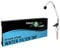 FilterLogic Faucet Kitchen Sink Drinking Water Filter Touch Tap Button Lever - Long Reach - Stainless Steel Goose Neck/Spout - Chrome Finish