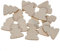 Holz Baum Tannenbaum - 1-10cm Streudeko Basteln Deko Tischdeko, Größe:Tannen 3cm, Pack mit:25 Stück