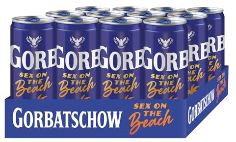 Wodka Gorbatschow Sex on the Beach (12 x 0.33 l) 10 prozent vol. Wodka Gorbatschow trifft auf den Cocktail Klassiker, Wodka Sex on the Beach, fertig gemixt direkt aus der Dose genießen