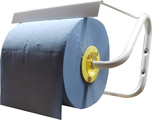 1 Wandhalter in Weiss & 1Rl. Putzpapier 2lg. Putztuchrolle