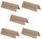B Blesiya 5 Piezas Reservadas Mesa Mesa Carpas Carteles para Bodas Bronce 12x4cm
