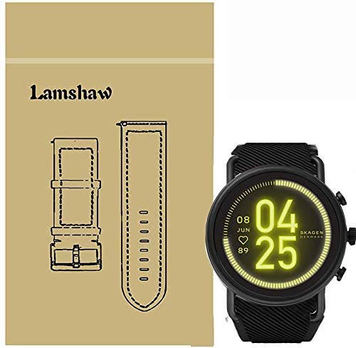 LvBu Armband Kompatibel Für Skagen falster 3, Sport Silikon Classic Ersatz Uhrenarmband Für Skagen falster 3 Smartwatch (Schwarz)