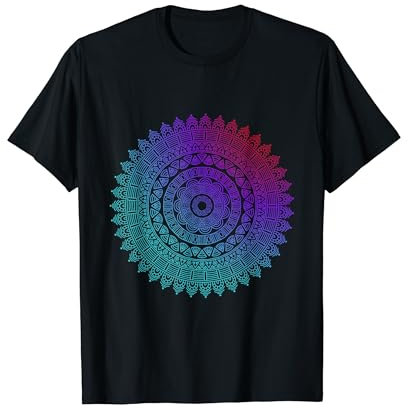Mandala Design Geschenk Yoga-Outfit Kleidung Damen Herren T-Shirt