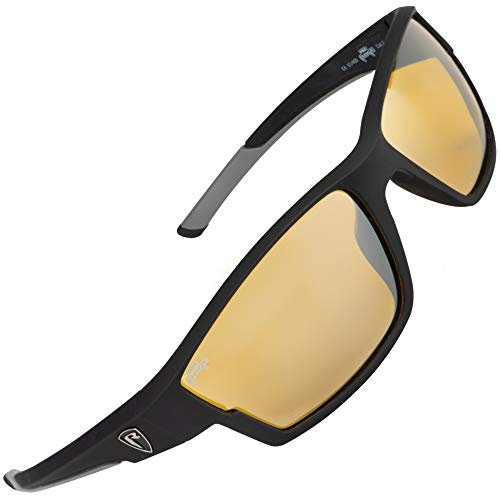 Fox Rage Polarisierende Brille Matt Black/Amber Mirrorglass | Polarisierende Brille