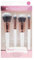 Ensemble de Pinceaux de Maquillage de Voyage, Blanc/Or
