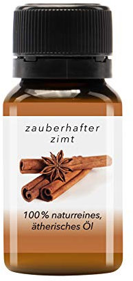KAZIS® I Ätherisches Öl Zimt in Bio-Qualität I 100% naturrein I Wasserdampf-destilliert I 10 ml I Raumduft