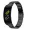 Strap-it Bracelet en Acier Inoxydable pour Samsung Gear Fit 2 / Samsung Gear Fit 2 Pro - Noir
