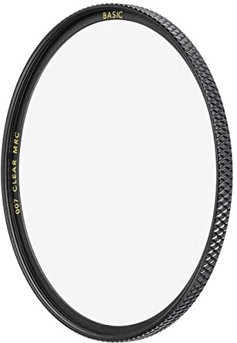 B+W Filtro Protector Clear Filter 007 MRC Basic 39 mm (16 x Recubiertos, Profesional), Color Negro
