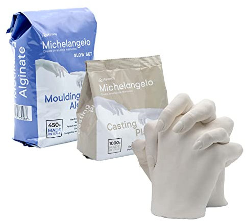Algaplay Michelangelo Kit Refill di Ricarica. Contiene i Materiali di Ricambio necessari per Realizzare calchi delle Mani o del Corpo (L)