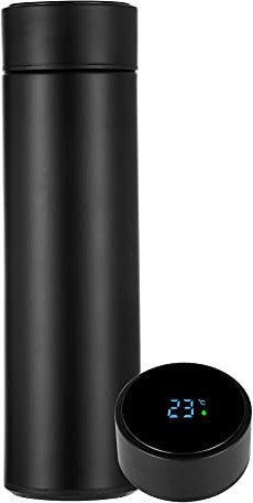 Bouteille Isotherme Bouteille Thermos Tasse de Voyage de Roi de Tasse a Cafe de The de Tasse de Voyage Etanche a L'eau noir