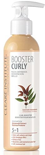 Clearé Institute - Booster Curly | Acondicionador Leave in sin aclarado | Hidrata y y Define tus Rizos | Más Volumen y Brillo Sin Encrespamiento | 98% Ingredientes Naturales | 200 ml