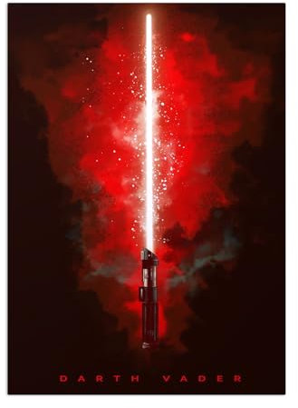 Displate Offiziell Star Wars MetallPoster Magnetische Befestigung Inklusive Lizenziert Bilder Hochwertiges Poster Star Wars - Lightsabers - Revenge of the Sith Poster 67.5 cm x 48 cm