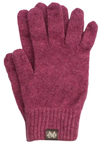 Noble Wilde, Gants Possum Femme/Homme, 40% Possum, 53% Laine 7%, Rose, M