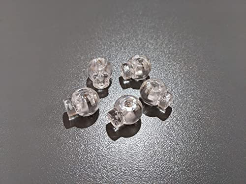 Roman Blind Clip On Clear Orb Safety Spring Toggles Cord Stopper Levelling Lock (Pack of 5)