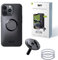 SP CONNECT Micro Stem Bundle | SPC+ | pour iPhone 13 Pro | Support de téléphone Portable pour Guidon de vélo | Support de Smartphone | Support de téléphone Portable