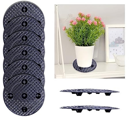 Topfpflanzenständer outdoor, 6 Stück Blumentopf Ständer Drainage Mesh, große Topfpflanzenständer, 30.5 cm Deck Bodenschutz für Innenbereich Bonsai Außenbereich Schale Garten Pflanzkübel