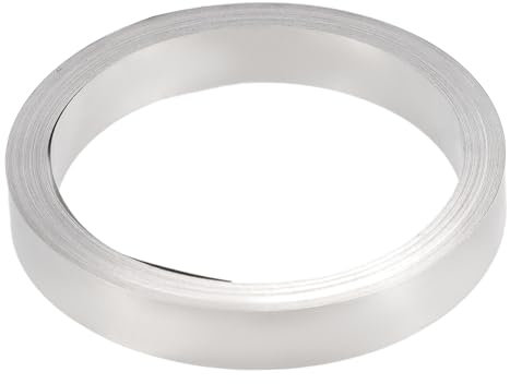 A ABSOPRO Car Nickel Strip 99.6% Nickel 0.12x10mm 32.8ft Nickle Tabs for 18650 Soldering Tab for High Capacity Lithium Li-Po Battery NiMh NiCd Battery Pack and Spot Welding Silver Tone