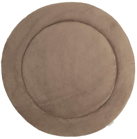 Baby's Only - Laufgittereinlage Cozy - Runde Spieldecke - Krabbeldecke für Baby - Weich gepolstert - beidseitig verwendbar - Aus Teddystoff - Ø90 cm - Clay