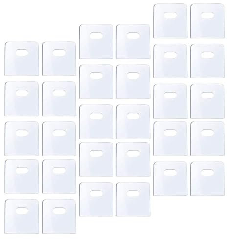 DECHOUS 50 Stück Fensterladen Reparatur Aufkleber Verschiebbare Vertikale Jalousien Und Jalousien Stabjalousien Für Fenster Horizontale Weiße Halterungen Reparatur Set