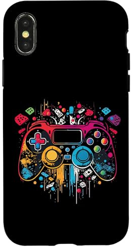 Gamer Ästhetische Grafik Gaming Videospiele Jungen Teenager Kinder Hülle für iPhone X/XS