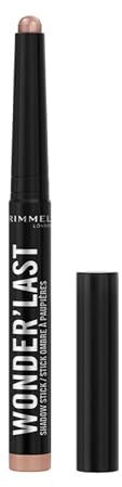 Rimmel London, Wonder'Last, 005 Frosty Rose, Ombretto in stick, Colore vibrante e d’impatto, Facile da applicare, Texture confortevole, Formula ultra-cremosa, Formula Vegana, 1,64 g