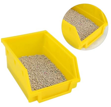 Angoily pour Hamster Toilette Plastique pour Petits Animaux Salle De Bain Colorée Aléatoire s